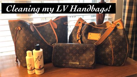 cleaning inside Louis Vuitton purse